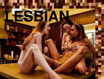 אורגיה-orgy, לסבית-lesbian, כוכבת-פורנו, שלישיה, מטבח