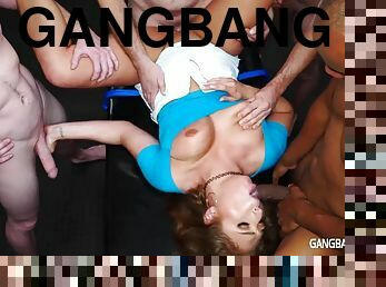 GangBang Creampie orgy with libidinous plumper Skylar Snow