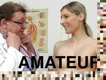 amateur, médecin, jouet, doigtage, fétiche, examen-gyno