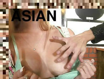 asiático, culo, coño-pussy, mamada, latino, facial, con-piercings