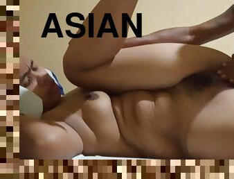 Chubby asian amateur MILF crazy porn video