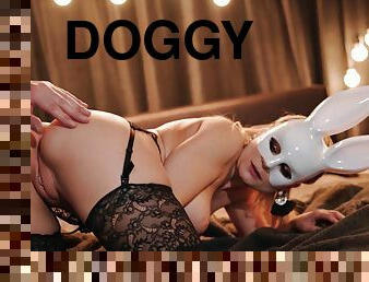 doggy, muschi, babe, junge, ficken, schön