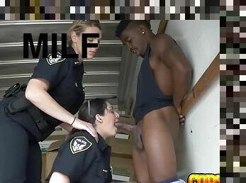 Horny cops dickhunting in the hood