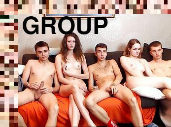 orgia, amador, adolescente, hardcore, sexo-em-grupo, fudendo, webcam