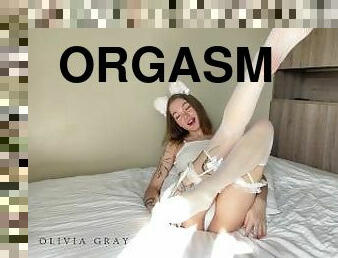 orgasm, pasarica, picioare, ciorapi, chilotei, plasa-de-peste, simpatica, dildo, frumusica, fetish