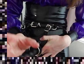 amatør, anal, slave, synsvinkel, britisk, fetish, latex, solo, elskerinde, brunette