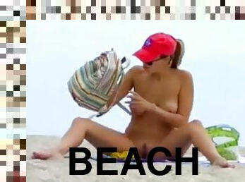 Teem girl on beach
