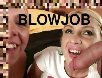 Teen Vs Teen In Blowjob Competition - Bree Barrett vs Nikita - Cock For Two - Cumshot