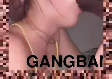Kinky PAWG enjoys her first BBC gangbang