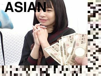Asian teen gets fucked for cash