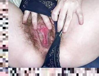 Hairy pussy panty tease PT 8