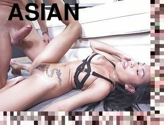 Polly Pons - Asian Girl Destroyed In Assfuck Lovemaking