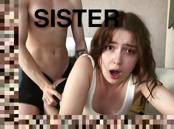 Guy Fucked Hard His Pretty Step Sisters Wet Pussy While She Played Nintento Free Use Porn