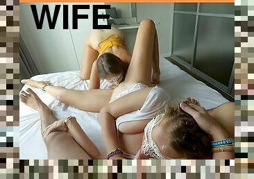 Polyamory video #205 Fucked wife's friend while she licked her (Full version)