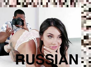 Russian naughty girl drives me mad too!