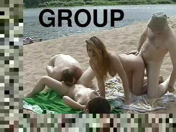 Sweet hardcore group sex with babes