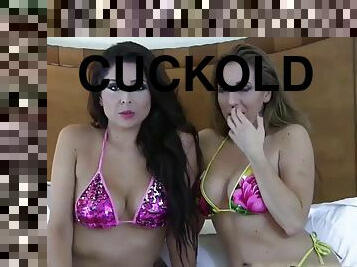 Watch me you get little bitch fucked cuckold