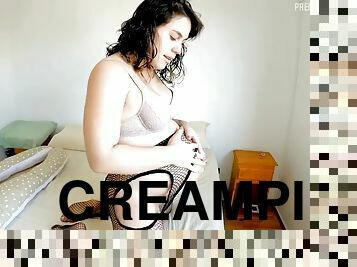 Multiple pregnancy, 29 weeks, extreme deepthroat without mercy and pussy creampie from 7 days ago!!!