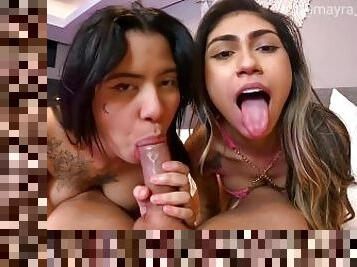 Fudendo e alimentando com gala, duas amigas safadas de Belém  Mayra Marcele e Fernanda Ribeiro