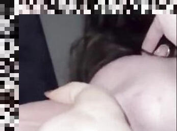 buntut, amateur, perempuan-jelita, menghisap-zakar, remaja, deepthroat, creampie, pov, rambut-perang