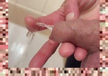 Hold his uncut Dick when he Pee on my fingers Compilation
