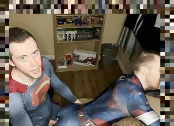 Superman Cums Inside Captain America (Twink Cosplay)