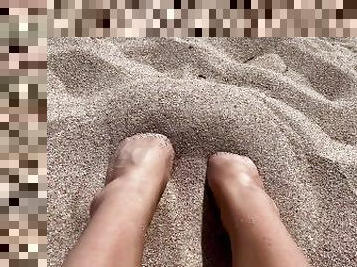 vani, amaterski, lutke, tinejdžeri, plaža, stopala-feet, pov, fetiš, sami, noge