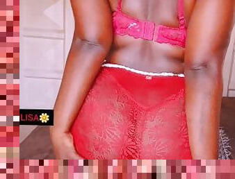 BRA AND PANTIES:Sexy lingerie,juicy booty,waist beads AKIILISA free pornhub video