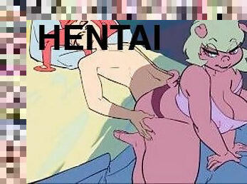 corrida-interna, follando-fucking, anime, hentai