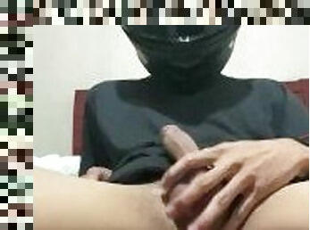 Handjob JAKOL with my Riding Helmet