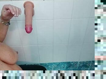 masturbation, amateur, ejaculation-sur-le-corps, milf, jouet, couple, gode, italien