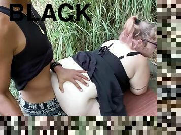 FATTY Bang BIG BLACK PENIS In Jungle - Amateurs