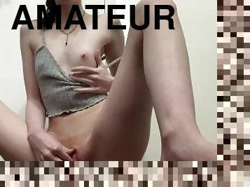 masturbaatio, amatööri, lelu, kotitekoinen, pov, ratsastus, dildo, soolo, lehmityttö, gootti