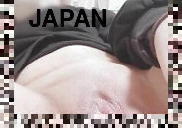 asiático, tetas-grandes, masturbación, coño-pussy, squirting, esposa, amateur, madurita-caliente, japonés, a-solas