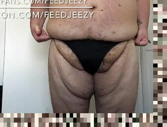 Fat Feedee Boyfriend in tight underwear + March 2024 weigh in teaser