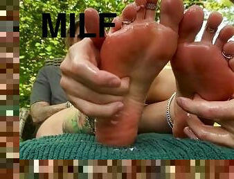 amateur, mature, milf, pieds, point-de-vue, fétiche, bite