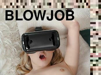 Sneaky VR Headset Swap Hot Teen Porn