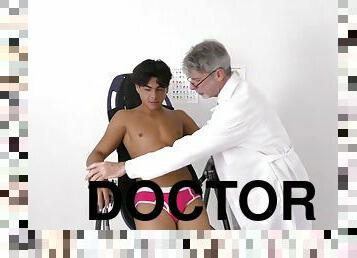 Doctor Lennox gives Julian Jaden the tickle treatment