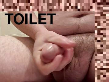 I jerk off in the toilet alone