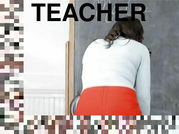 Teacher makayla cox gets her big boobs worshipped