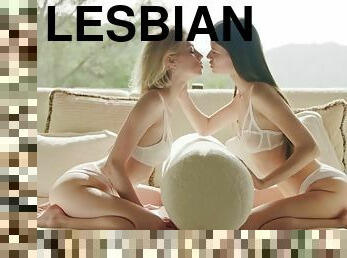 WOWGIRLS Very sensual lesbian scene starring amazing girls Evelin Elle and Molly Devon