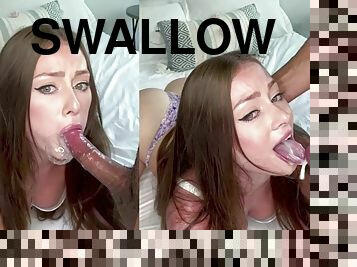 Angelbaexo - Tearful sloppy throat fucking and cum swallowing