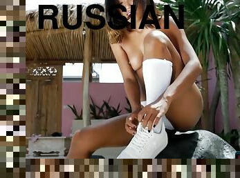 russe, babes, décapage, blonde, piscine, taquinerie