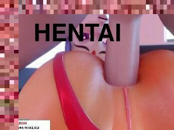 lesbijskie, wytrysk, hentai