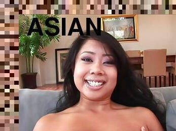 asiatique, gros-nichons, énorme-bite, interracial, fellation-profonde, incroyable