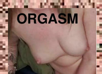 Loud moaning orgasm 8 inch dildo