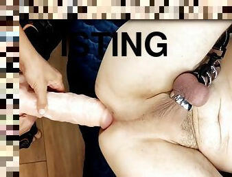 fisting, gode-ceinture, amateur, anal, ébène, milf, jouet, hardcore, massage, black