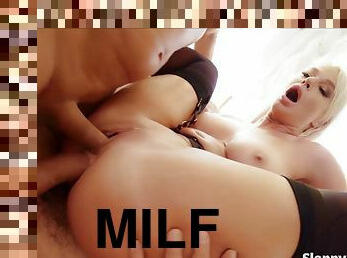 cul, gros-nichons, anal, fellation, ejaculation-sur-le-corps, milf, compilation, double, blonde, blanc