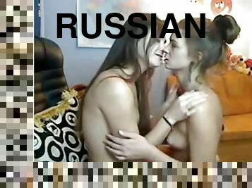 russe, amateur, lesbienne, salope, webcam, sucer