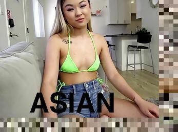 asiatisk, doggy-style, amatör, brudar, avsugning, cumshot, tonåring, pov, syster, rumpa-butt